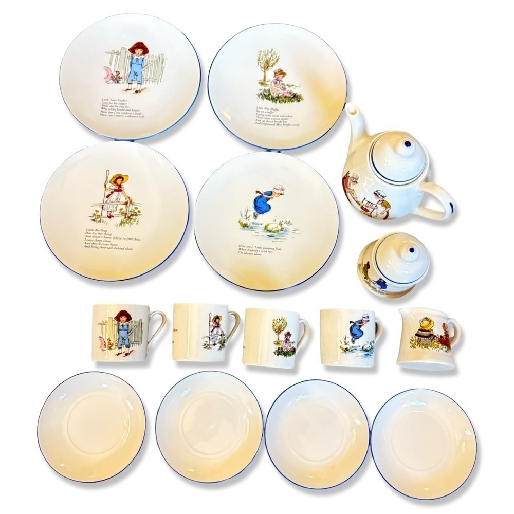 Kate Greenaway Nursery Rhymes Child's Teaset Metropolitan Museum of Art Reutter